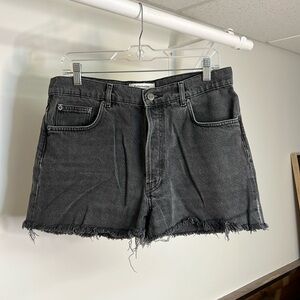 Reformation Jeans Cut Off Jean Short Seine Raw Hem‎ High Rise Button Fly- 29